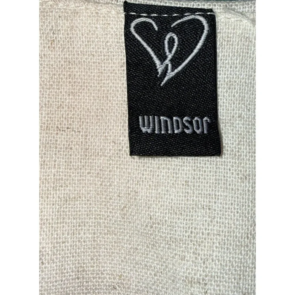 Windsor Linen Cotton Blend Vest Tan Beige Classic Womens Size XS - Picture 7 of 8